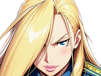 fullmetal alchemist olivia mira armstrong waifu blonde general charismatique fma anime manga