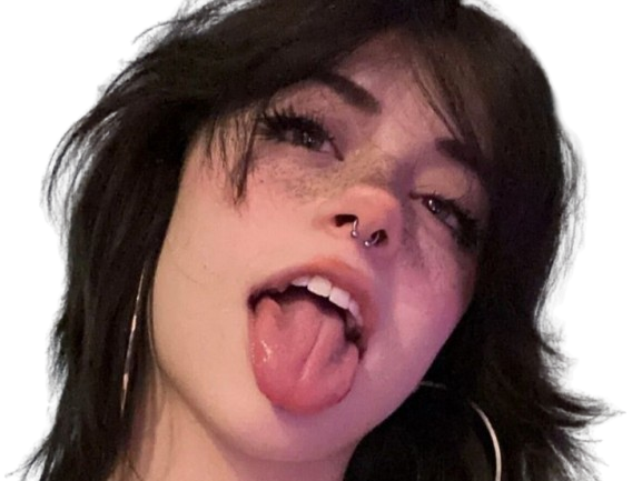 grunge langue fille femme meuf brune belle faim miam appetit maquillage jolie mignonne hihi knifos