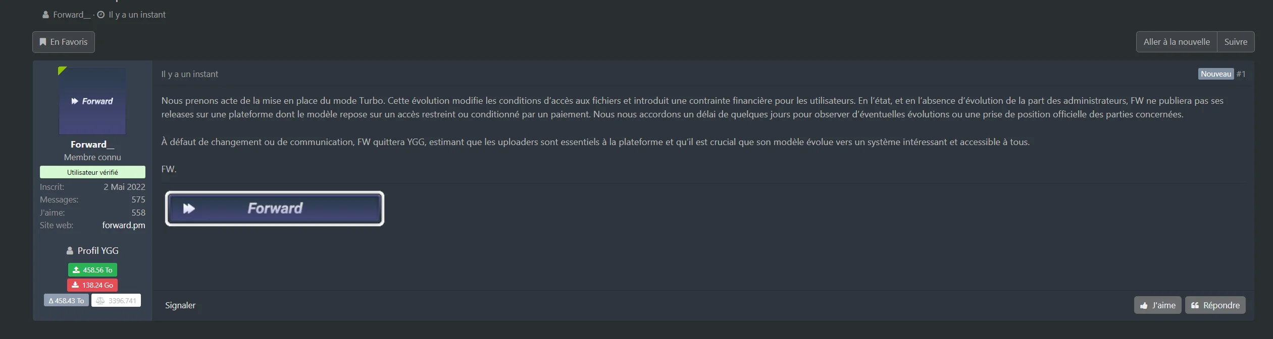 ygg p2p wawa warez share vpn proxy abn tos t411 torrent riviere rio ddl ratio