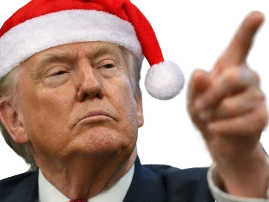 trump noel donald christmas bonnet de doigt make america great again maga president usa knifos