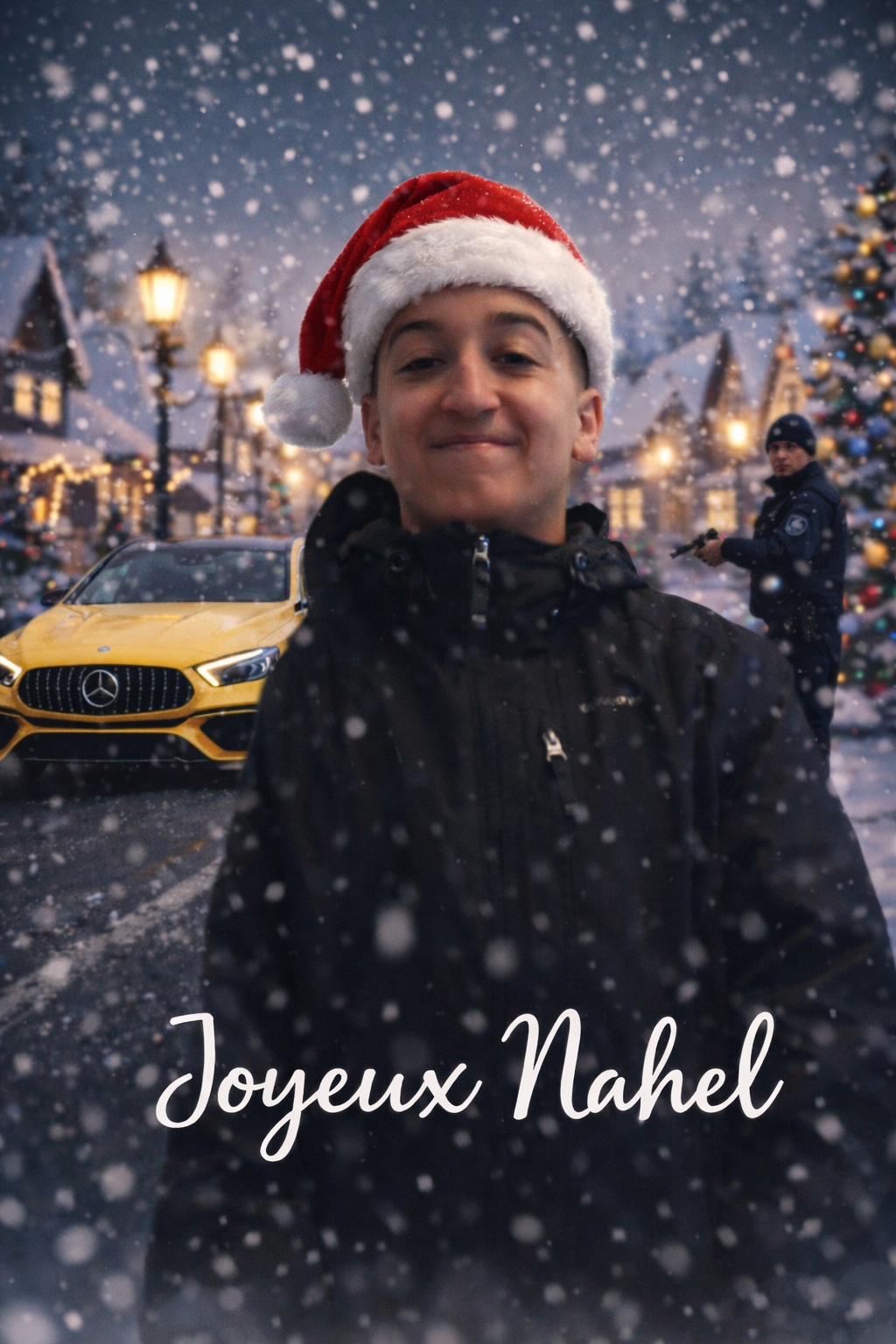 nahel nanterre petit ange arabe racaille joyeux noel humour noir police route refus obtemperer bougnoule