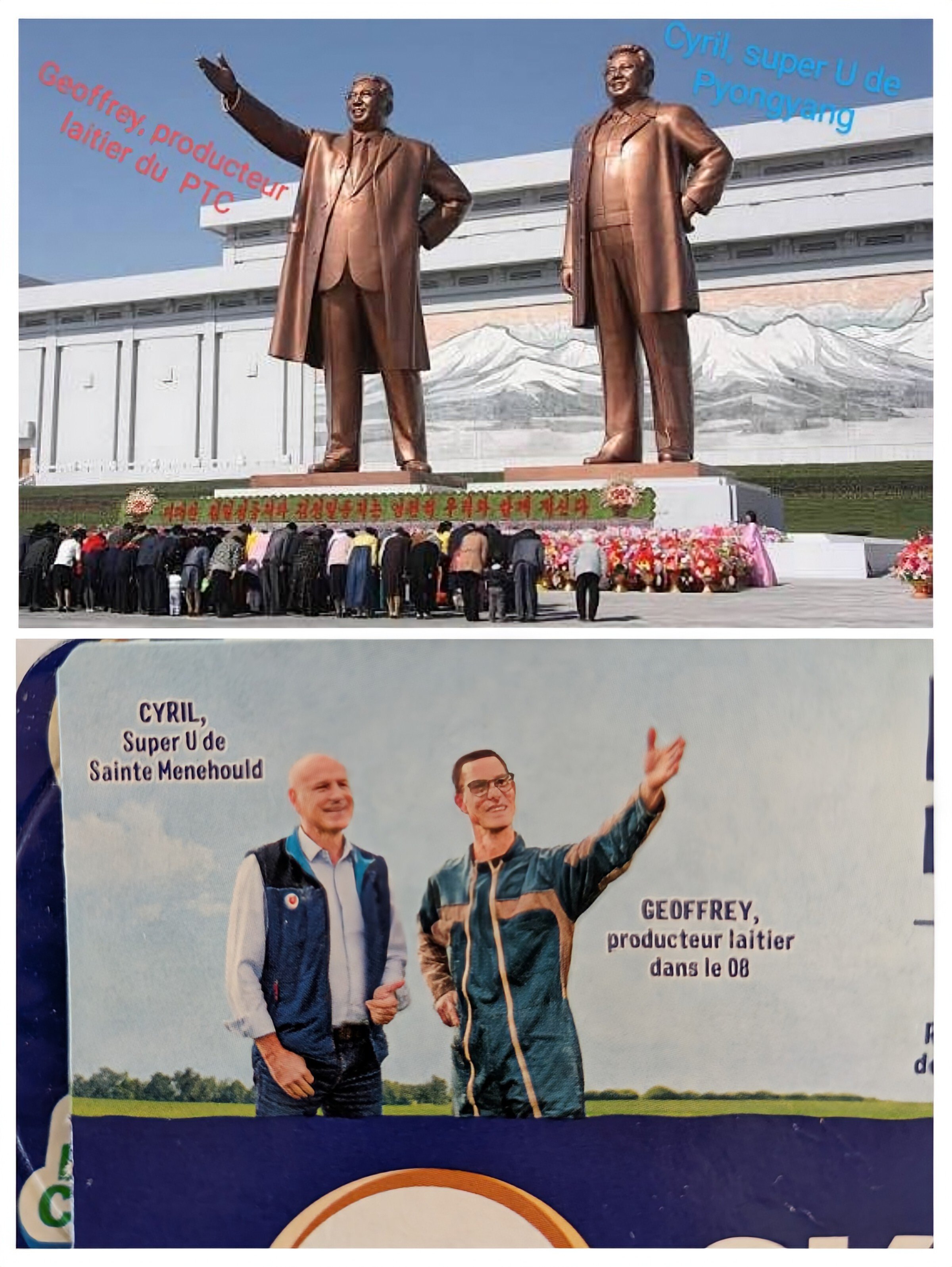 yaourt lait coree kim communiste dictature tyran guide propagande superu pyongyang lactose ptc geoffrey cyril