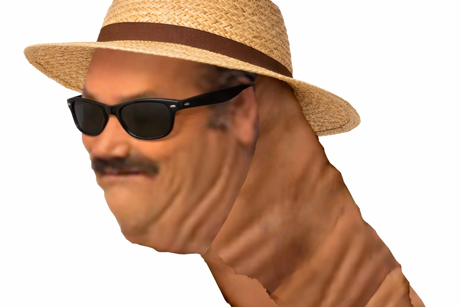 lunettes cou nuque chapeau vacances ete style classe joueurpc gras