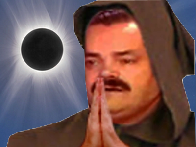 eclipse solaire totale prie moine soleil lune el risitas