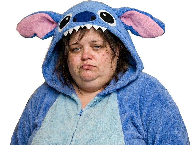 stitch stitched disney magalie magalax gigalax french dream moche laideur grosse obese magalied