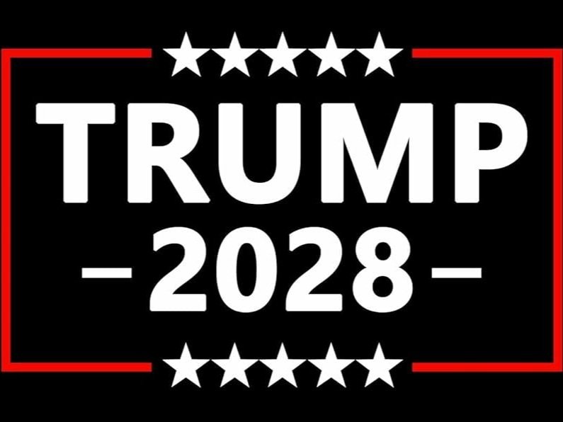 trump 2028 donald president usa elections etats-unis maga make america great again logo amerique knifos