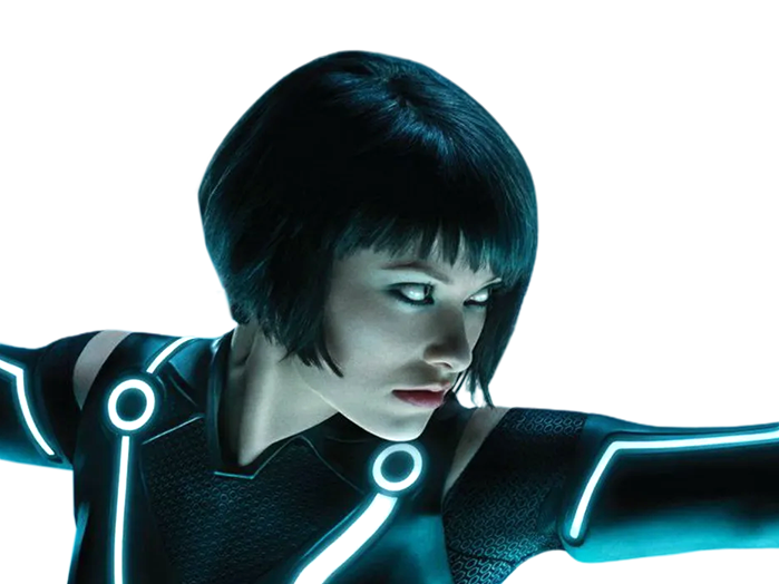 tron legacy quorra regard blue vulkan