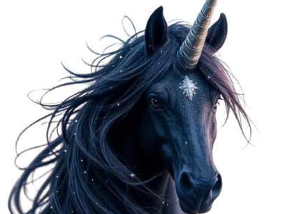 licorne noire esprit lame bloop