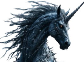 licorne noire esprit lame bloop