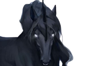 licorne noire esprit lame bloop