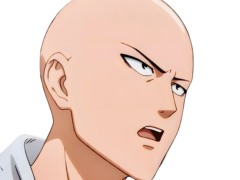 saitama chauve one punch man anime heros sai muran cape protagoniste manga
