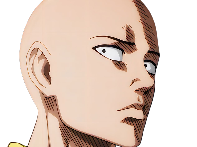 saitama chauve one punch man anime heros sai muran cape protagoniste manga
