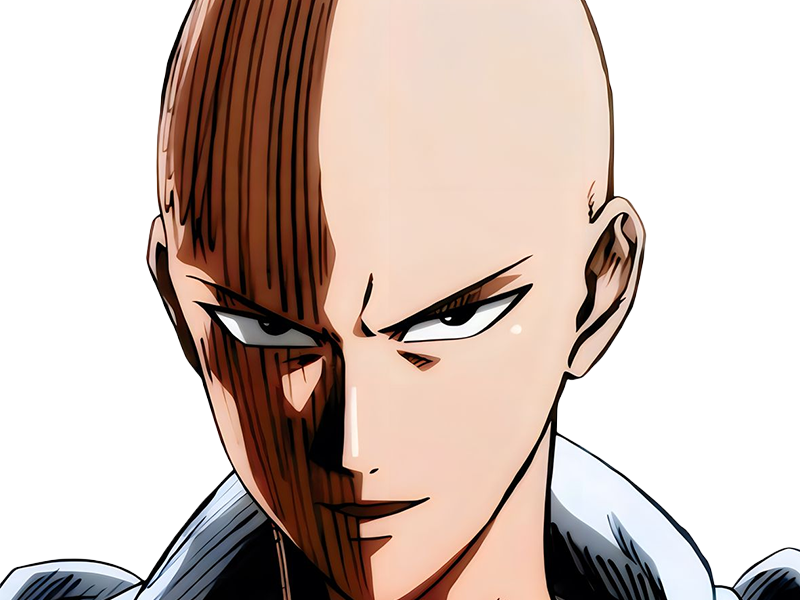 saitama chauve one punch man anime heros sai muran cape protagoniste manga