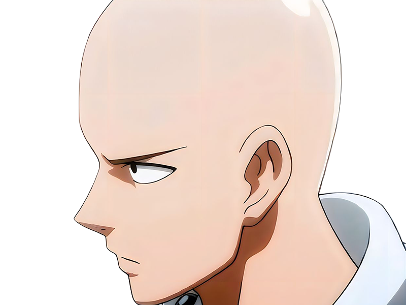 saitama chauve one punch man anime heros sai muran cape protagoniste manga