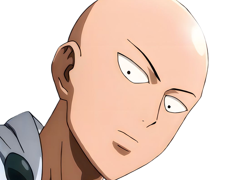 saitama chauve one punch man anime heros sai muran cape protagoniste manga