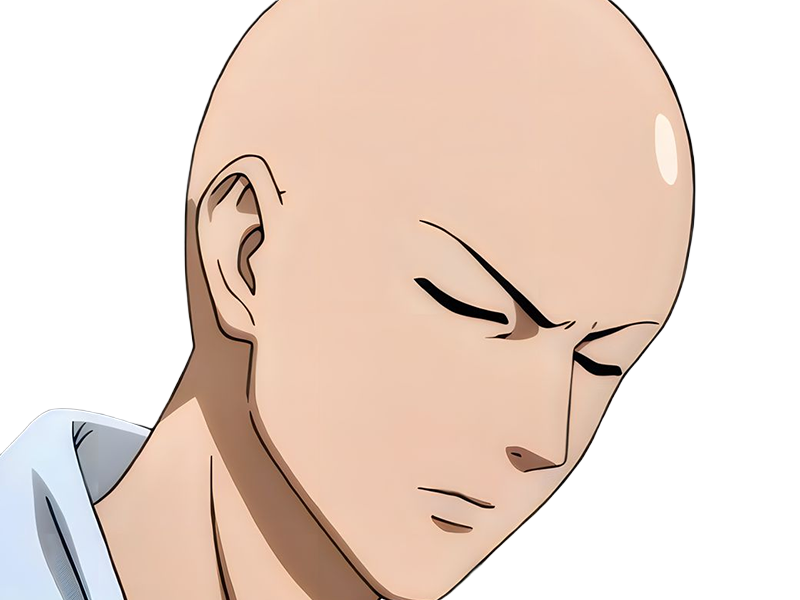 saitama chauve one punch man anime heros sai muran cape protagoniste manga
