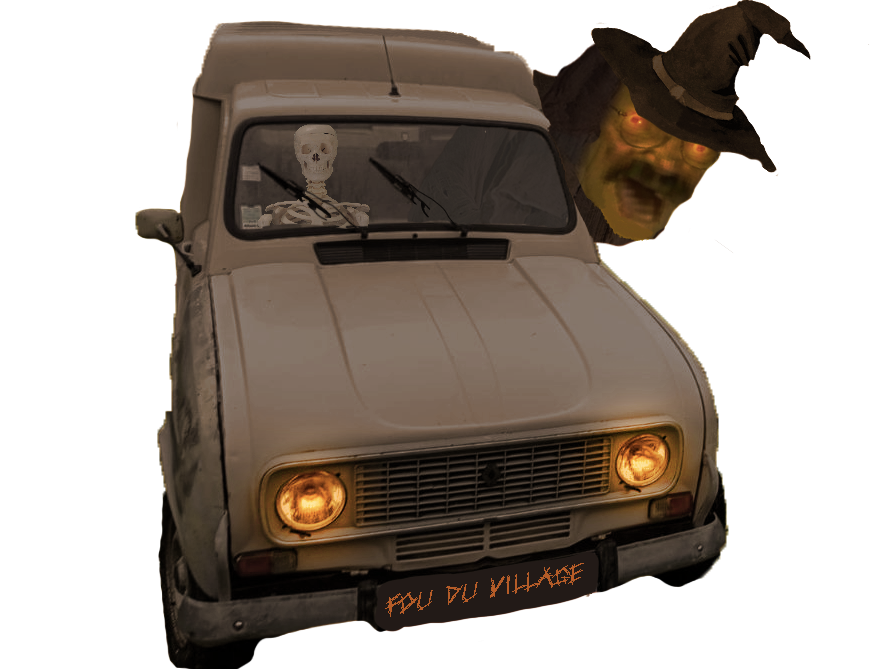 fou du village dream renault 4 4l voiture risitas cash vieux boomer sorcier sorciere zinzin