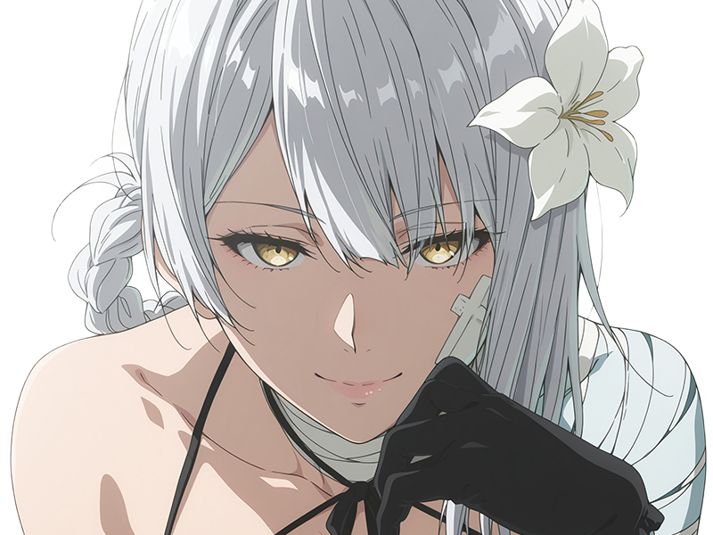 kaine nier replicant ver122474487139 replicants jeu video japonais femme cheveux-blancs yeux-jaunes epeiste