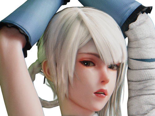 kaine nier replicant ver122474487139 replicants jeu video japonais femme cheveux-blancs yeux-jaunes epeiste