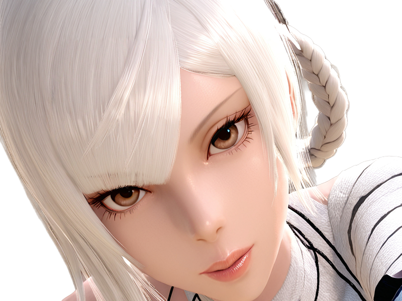 kaine nier replicant ver122474487139 replicants jeu video japonais femme cheveux-blancs yeux-jaunes epeiste