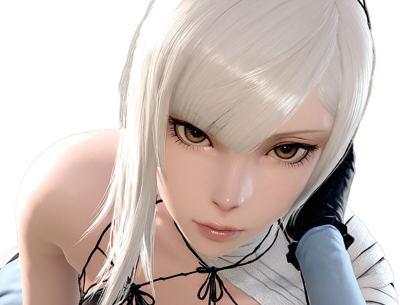 kaine nier replicant ver122474487139 replicants jeu video japonais femme cheveux-blancs yeux-jaunes epeiste