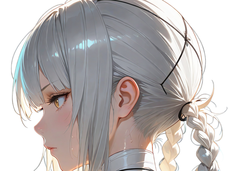 kaine nier replicant ver122474487139 replicants jeu video japonais femme cheveux-blancs yeux-jaunes epeiste