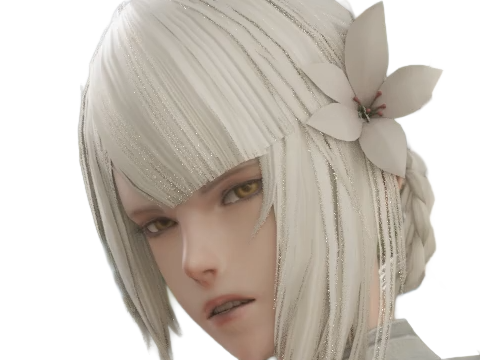 kaine nier replicant ver122474487139 replicants jeu video japonais femme cheveux-blancs yeux-jaunes epeiste