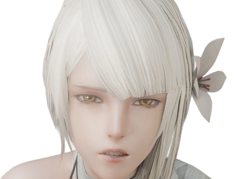kaine nier replicant ver122474487139 replicants jeu video japonais femme cheveux-blancs yeux-jaunes epeiste
