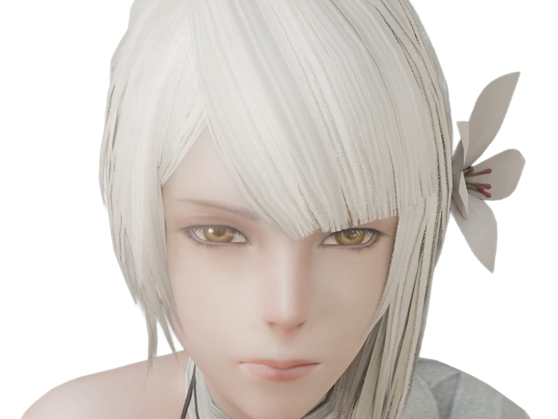 kaine nier replicant ver122474487139 replicants jeu video japonais femme cheveux-blancs yeux-jaunes epeiste