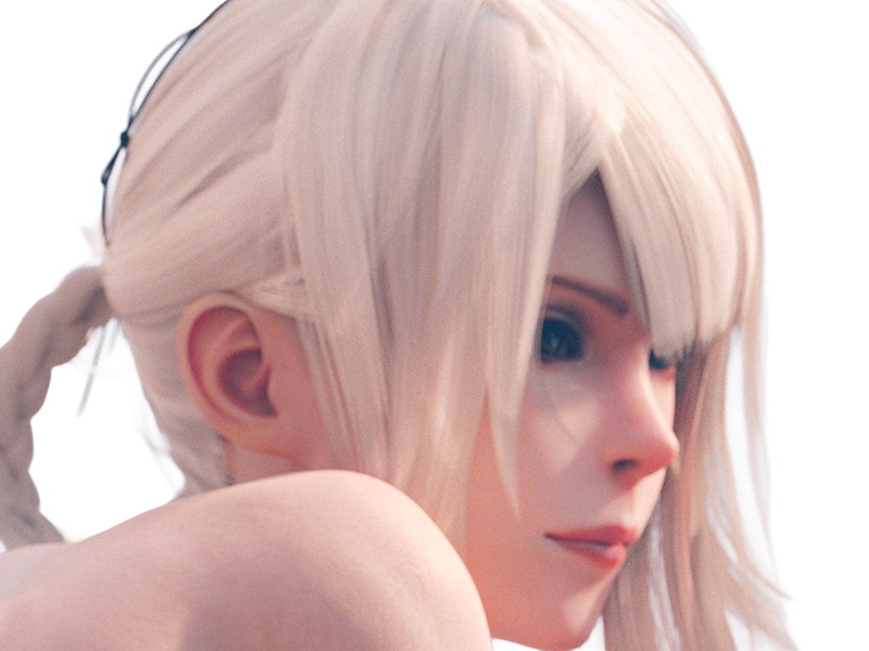 kaine nier replicant ver122474487139 replicants jeu video japonais femme cheveux-blancs yeux-jaunes epeiste