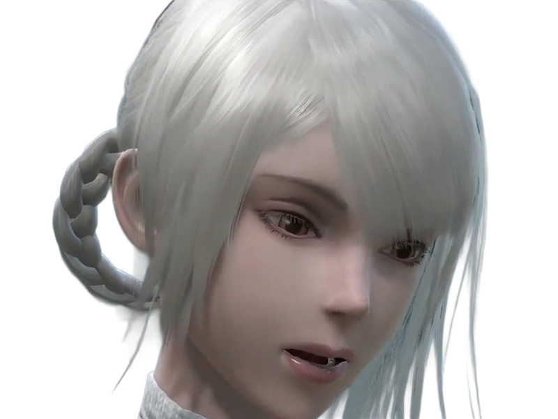 kaine nier replicant ver122474487139 replicants jeu video japonais femme cheveux-blancs yeux-jaunes epeiste