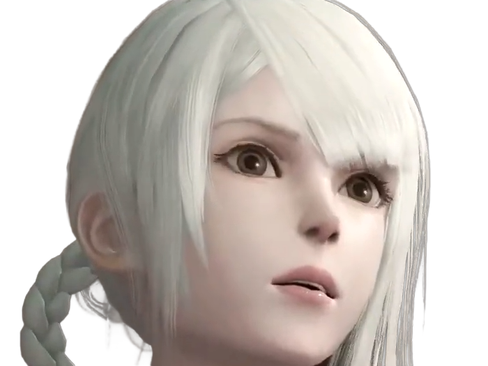 kaine nier replicant ver122474487139 replicants jeu video japonais femme cheveux-blancs yeux-jaunes epeiste