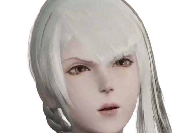 kaine nier replicant ver122474487139 replicants jeu video japonais femme cheveux-blancs yeux-jaunes epeiste