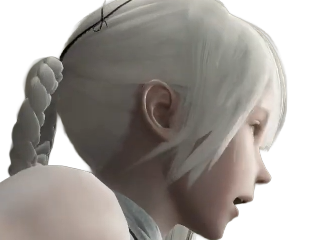 kaine nier replicant ver122474487139 replicants jeu video japonais femme cheveux-blancs yeux-jaunes epeiste