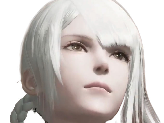 kaine nier replicant ver122474487139 replicants jeu video japonais femme cheveux-blancs yeux-jaunes epeiste