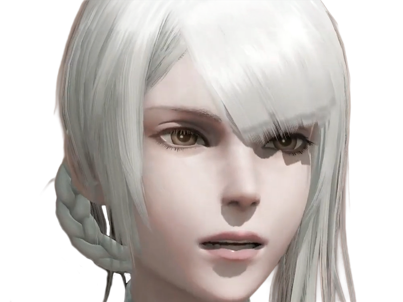 kaine nier replicant ver122474487139 replicants jeu video japonais femme cheveux-blancs yeux-jaunes epeiste