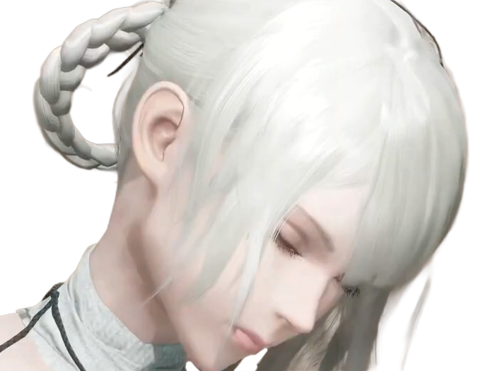 kaine nier replicant ver122474487139 replicants jeu video japonais femme cheveux-blancs yeux-jaunes epeiste