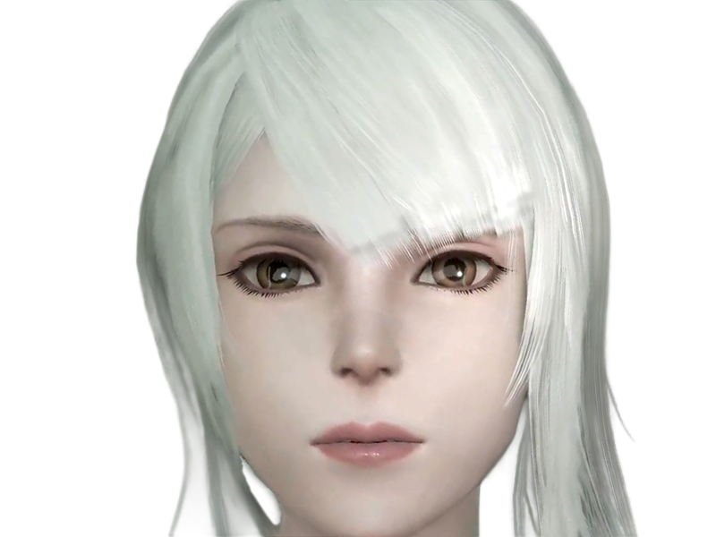 kaine nier replicant ver122474487139 replicants jeu video japonais femme cheveux-blancs yeux-jaunes epeiste