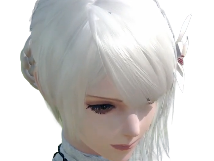 kaine nier replicant ver122474487139 replicants jeu video japonais femme cheveux-blancs yeux-jaunes epeiste