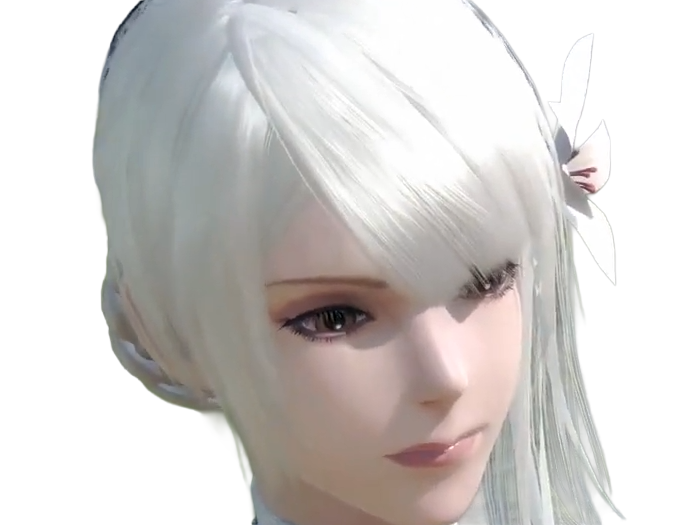 kaine nier replicant ver122474487139 replicants jeu video japonais femme cheveux-blancs yeux-jaunes epeiste