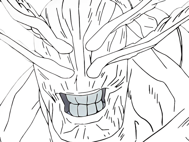 mahoraga makora general celeste impie jujutsu kaisen jjk anime manga familier technique-des-dix-ombres shikigami invocation monstre