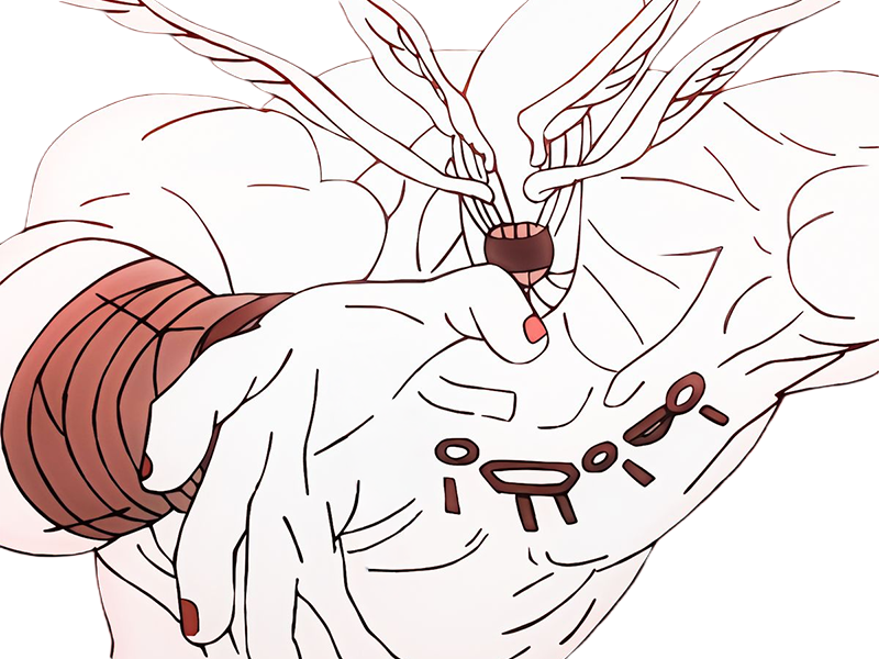 mahoraga makora general celeste impie jujutsu kaisen jjk anime manga familier technique-des-dix-ombres shikigami invocation monstre