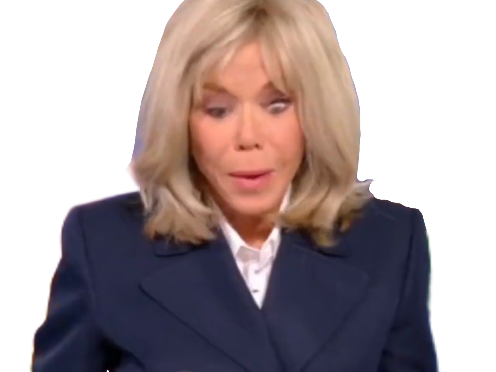 brigitte macron journal le 20h 20 h oeil chelou bug femme president