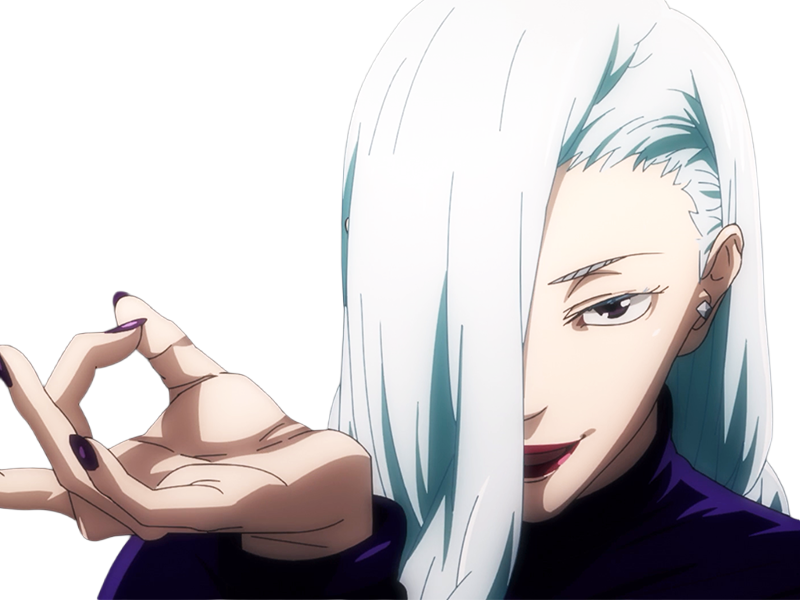 mei mei-mei exorciste classe-1 independante jujutsu-kaisen jjk anime manga waifu femme saison-2 cheveux-blancs yeux-violets venale