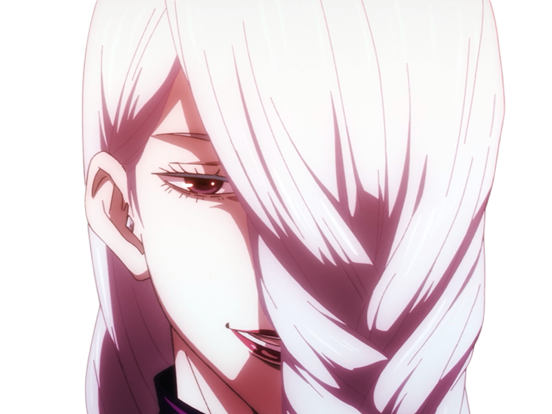 mei mei-mei exorciste classe-1 independante jujutsu-kaisen jjk anime manga waifu femme saison-2 cheveux-blancs yeux-violets venale