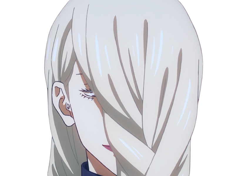 mei mei-mei exorciste classe-1 independante jujutsu-kaisen jjk anime manga waifu femme saison-2 cheveux-blancs yeux-violets venale