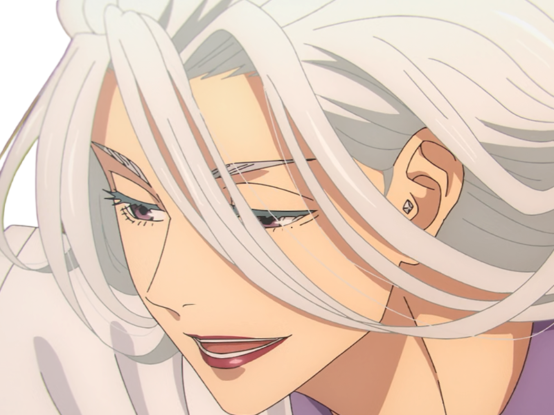 mei mei-mei exorciste classe-1 independante jujutsu-kaisen jjk anime manga waifu femme saison-2 cheveux-blancs yeux-violets venale