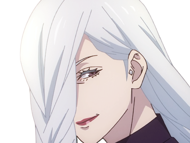 mei mei-mei exorciste classe-1 independante jujutsu-kaisen jjk anime manga waifu femme saison-2 cheveux-blancs yeux-violets venale