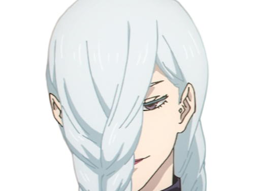 mei mei-mei exorciste classe-1 independante jujutsu-kaisen jjk anime manga waifu femme saison-2 cheveux-blancs yeux-violets venale