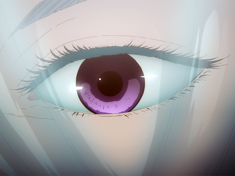 mei mei-mei exorciste classe-1 independante jujutsu-kaisen jjk anime manga waifu femme saison-2 cheveux-blancs yeux-violets venale